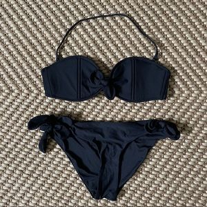 J.Crew black bikini